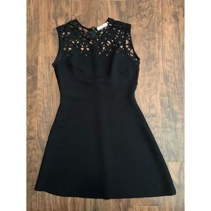 Sandro black cut out size 4/6 dress